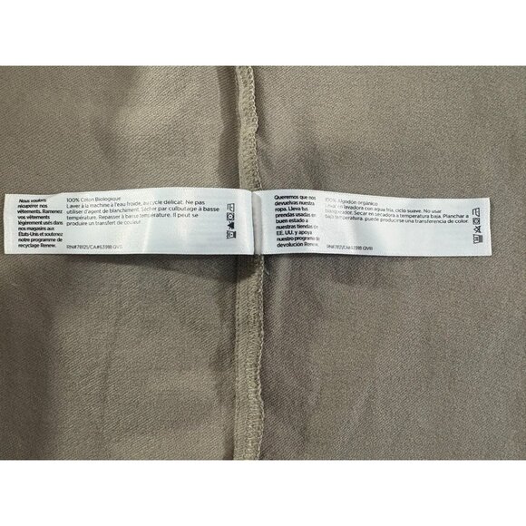 EILEEN FISHER Garment-Dyed cotton Utility Shirt Jacket sz S color reed NWOT $178 - Picture 5 of 7